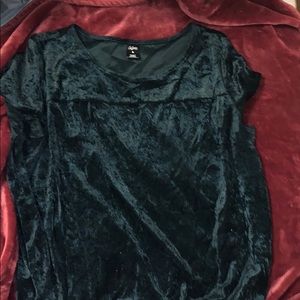 velvet blouse